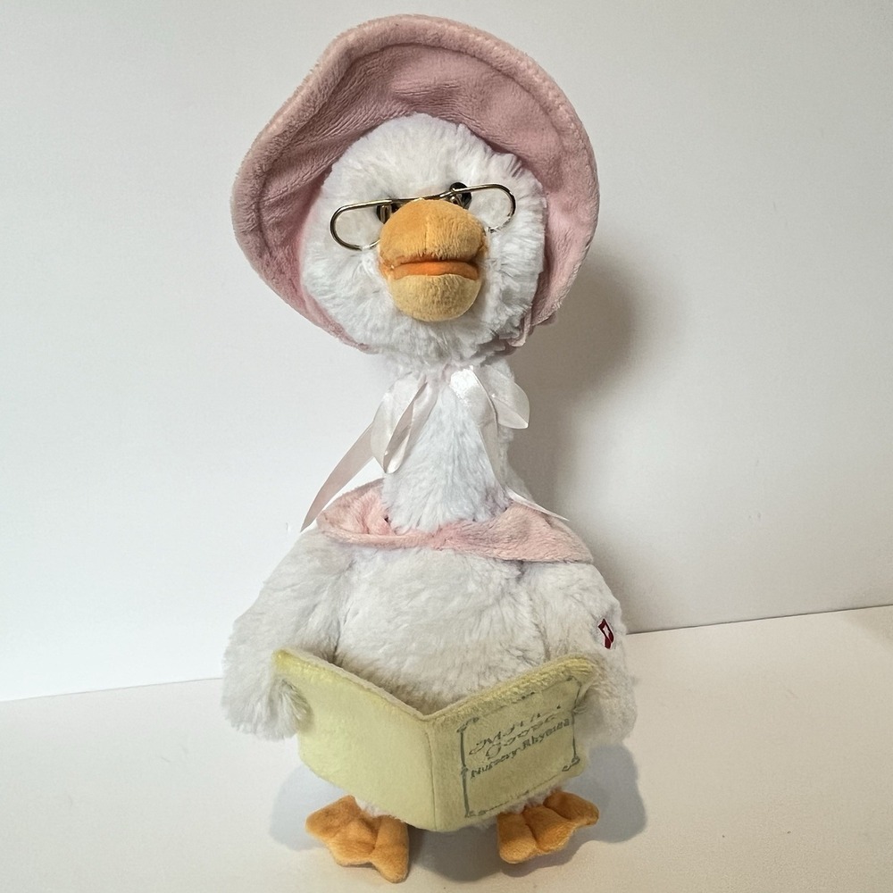 Mother Goose‎ Plush Talking Animated Nursery Rhymes Cuddle Barn Works VIDEO